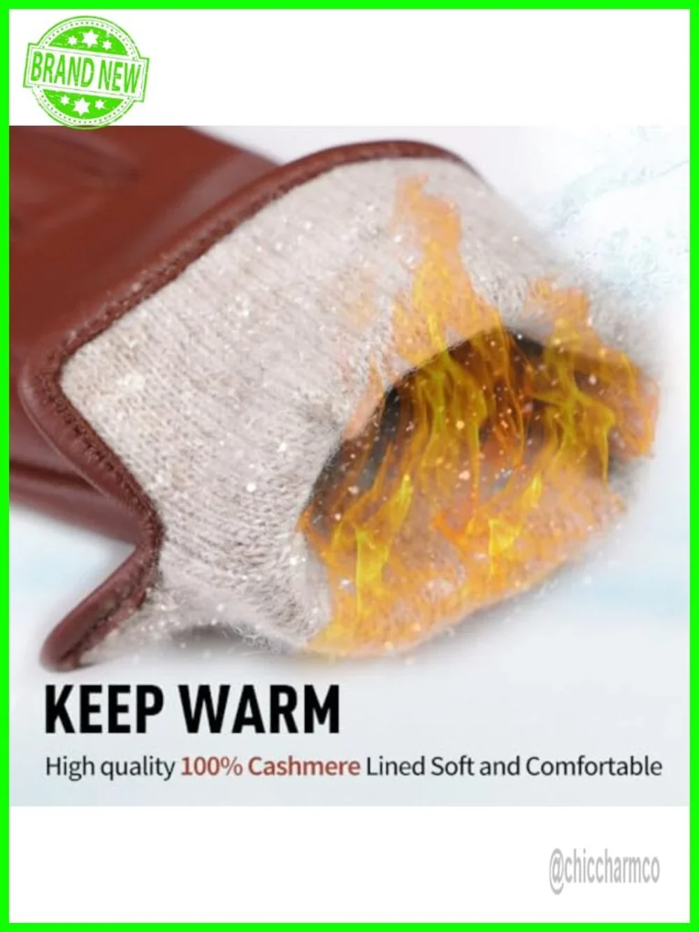 Women's Lambskin Leather Gloves Touchscreen Cashmere Lined Winter Warm